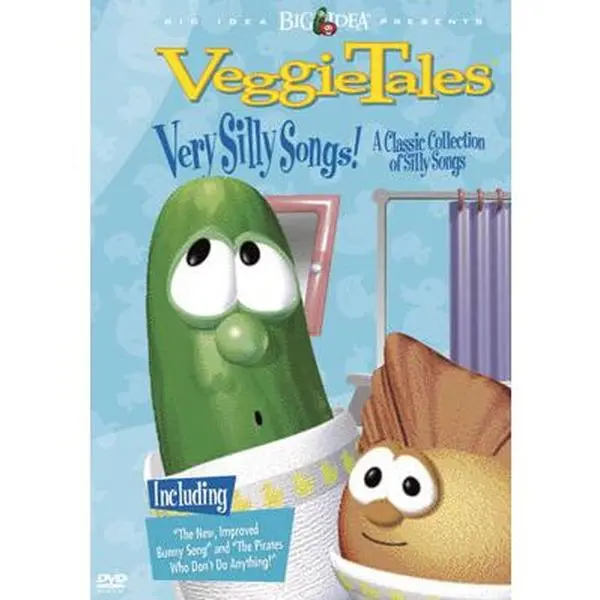 Used VeggieTales: Very Silly Songs! Music Compilation Book - 12 Songs, Good for Children, English (DVD Included)