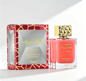 Surrati Royal Musk Eau de Parfum 3.4 FL.OZ 100ML, Women's Arabian Perfume Spray, Long-Lasting Fruity Scent Blended with Musk, Pomegranate, Raspberry & Pineapple, Sweet Elegant Fragrance for Daily Wear & Gifting