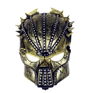 Custom Handmade Intruder Mask RaveNeon Predator Horror for Halloween Livet Punk Cosplay Robot Mask Lightweight PVC Material with Neon Accents