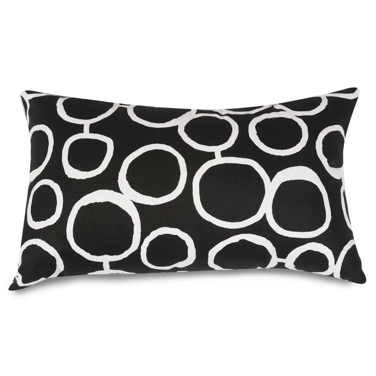 Majestic Home 85907241043 Fusion Black Small Pillow, 12 x 20 in.