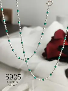 S925 Sterling Silver Elegant Drip Necklace, Minimalist Style Necklace, Fashion Jewelry Accessories for Women & Men As Gift