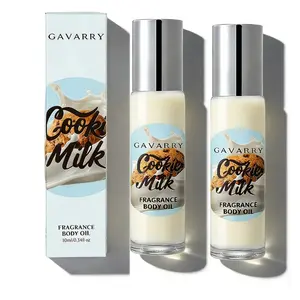 Warm Sweet Milk Cookie 0.34oz - Alcohol-Free Roll-On Perfume, Faux Body Fragrance Long-Lasting Light Fragrance, Gourmand Notes