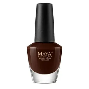 Maya Tamarind Nail Lacquer - Halal, Vegan, Breathable, Water Permeable, 11.8ml, Full Opacity Creamy Finish, 24 Months Shelf Life