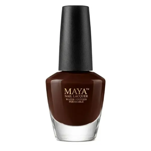 Maya Tamarind Nail Lacquer - Halal, Vegan, Breathable, Water Permeable, 11.8ml, Full Opacity Creamy Finish, 24 Months Shelf Life