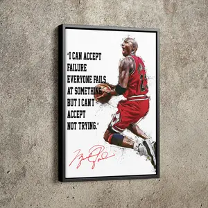 Michael Jordan Poster, Basketball Painting Hand Made Posters, Wall Art Man Cave Gift Home Decor