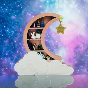 Moon Cloud Mini Bookshelf DIY Kit