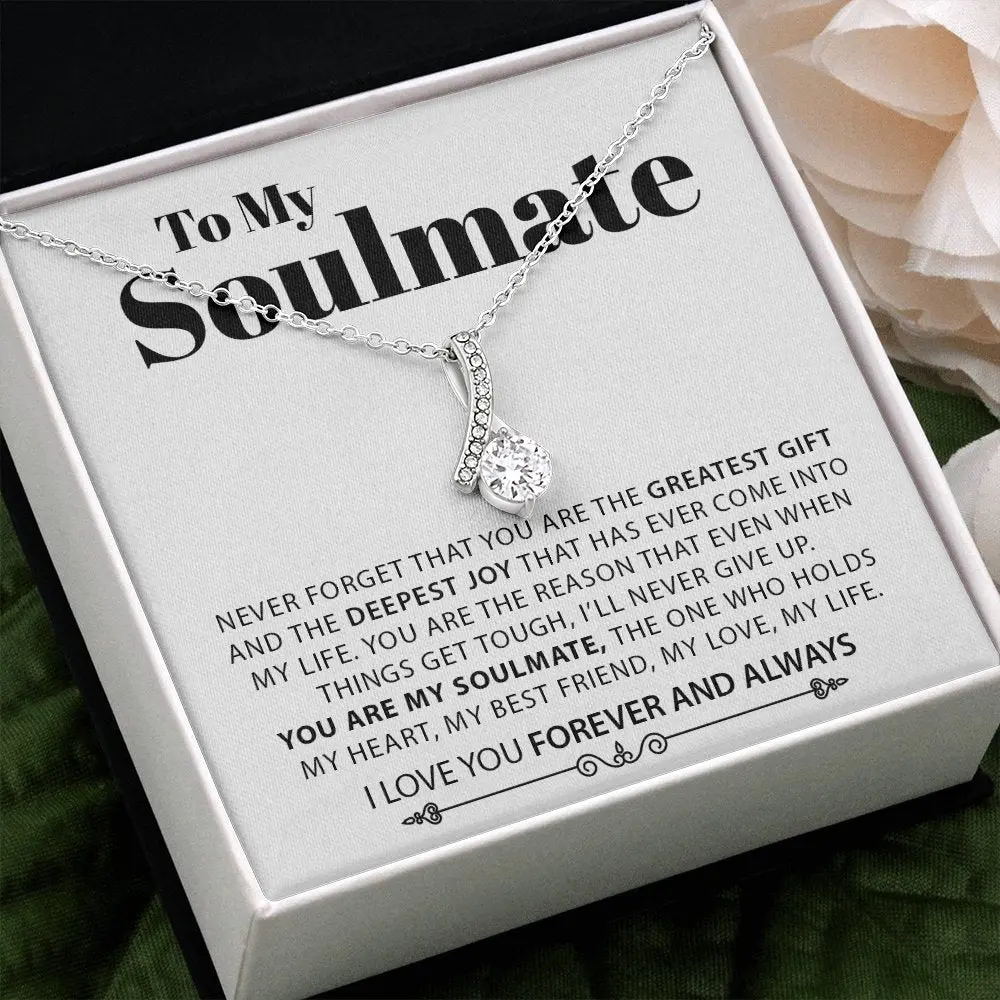 Cubic Zirconia Artificial Gemstone Necklace - Casual Adults' Jewelry with Adjustable Chain, Anniversary Gift from Him, Includes Box-Standard Soft-Touch Packaging for Girlfriend or Wife, Crystal, Female, Exquisite Craftsmanship, Elegant, Soft-Touch Box, Co