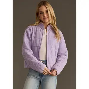 Lavender Washed Quilted Jacket