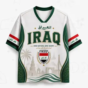 Custom Iraq Mesh Jersey, Personalized Iraq Football Shirt, Iraq Jersey with Name Number, Iraqi Pride Gift
