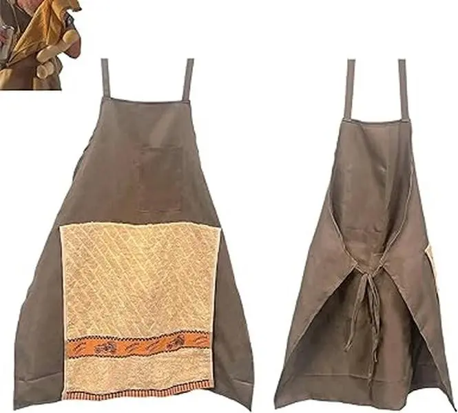 Chef's Prank Apron with Hidden Pocket Funny Cooking Accessory Gag Gift for Men Ideal for Humor and Surprise Fun Kitchen Accessory Bestie & Bridesmaids  Everyday Wear
