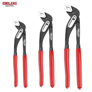 3 Pcs Of Water Pump Pliers, 8/10/12 Inch Slot Joint Pliers Set, Comfortable Handle Tongue Groove Pliers, Made Of High Hardness Chrome Vanadium Steel, Suitable For Home Maintenance Water Pump Pliers, Rubber Handle Grip Is More Comfortable gifts father mini