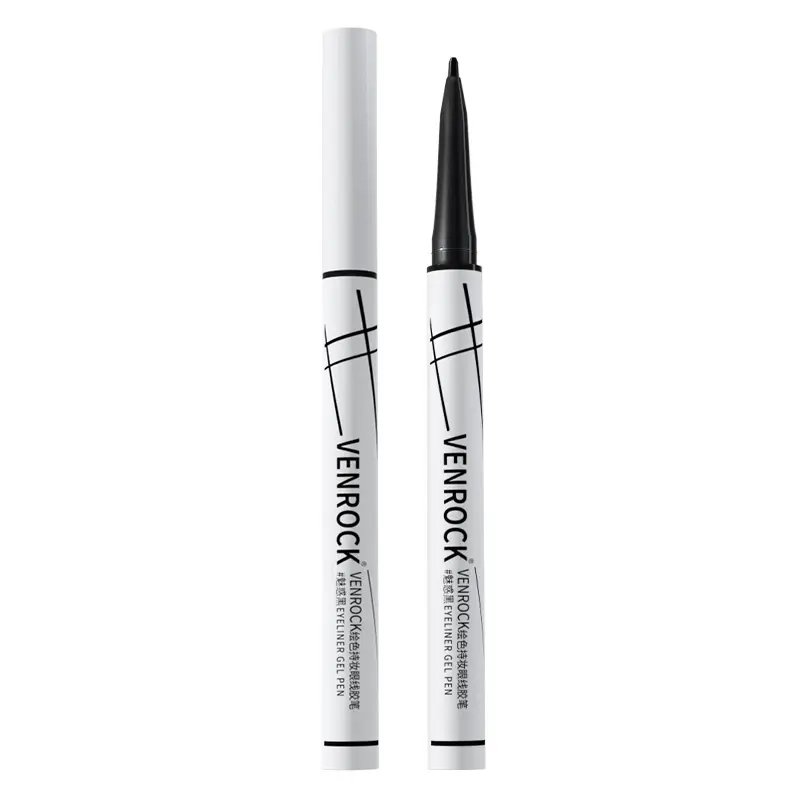 Black Gel Eyeliner Pencil Long Lasting Waterproof Smudge Proof Ultra Smooth Pigmented Liner For Beginners Daily Eye Makeup