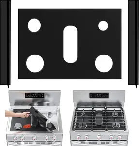Stove Cover,Stove Top Covers for Samsung Gas Range,Stove Mat with 2 Stove Gap Cover,Adjustable Stove Top Protectors for Gas Range,Washable,Easy to Clean