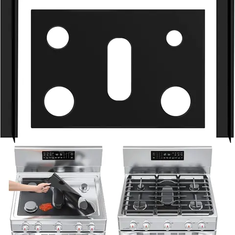 3 Pcs Stove Cover,Stove Top Covers for Samsung Gas Range,Stove Mat with 2 Stove Gap Cover,Adjustable Stove Top Protectors for Gas Range,Washable,Easy to Clean