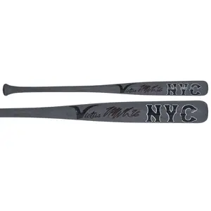 Nolan McLean New York Mets Autographed Victus Team ID Mini Bat - Fanatics Authentic Certified