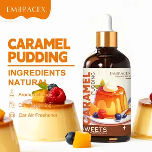Caramel Pudding Essential Oil 100ML, Food Grade Fragrance, Humidifier Diffuser Air Freshener, Long-Lasting Scent, Home Decor Gift