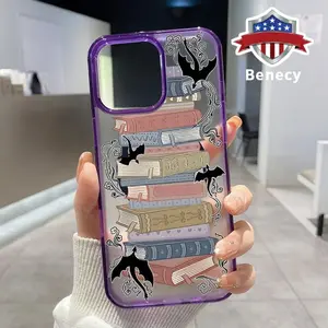 Magnetic Phone Case Supports Wireless Charging for iPhone 17 16 Pro Max 15 Plus 14 13 12 11 XS XR E Book Fantasy Pattern Shockproof Soft Silicone Transparent Cover Cellphone Protective Smartphone Acrylic Casing