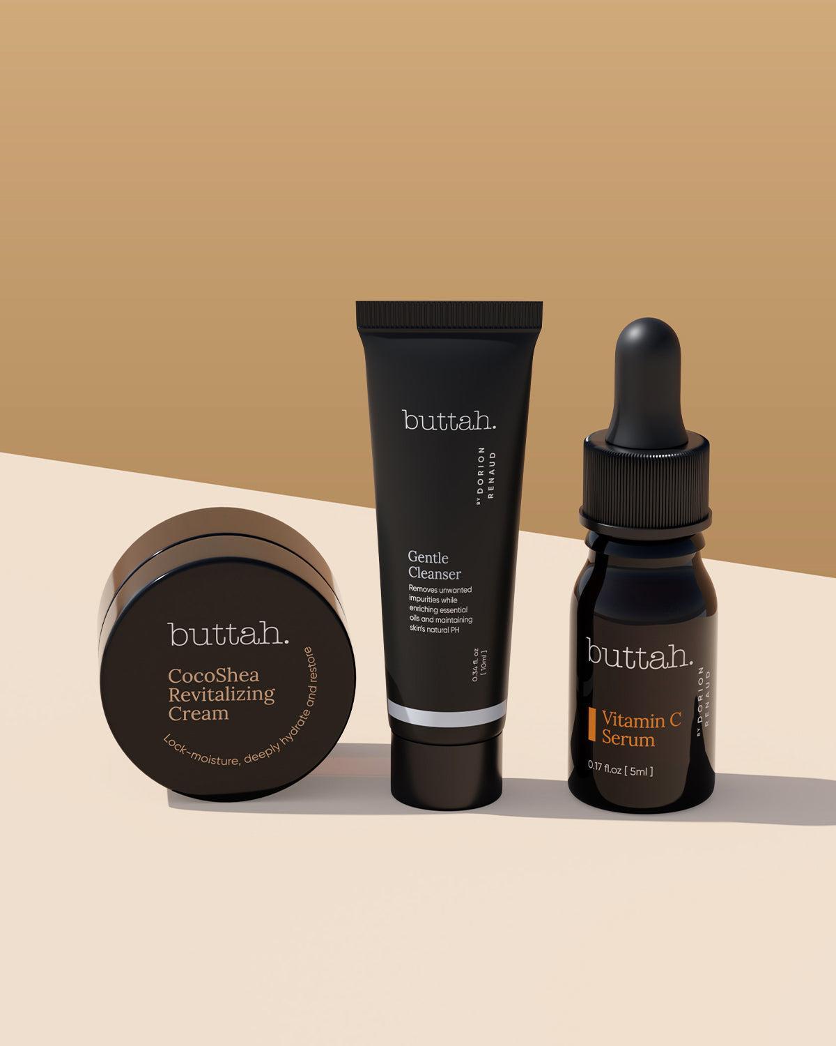 Customizable Skincare Sample Set - Gentle Cleanser, Vitamin C Serum & Moisturizer for Radiant, Hydrated Skin - Travel-Friendly Skincare Kit