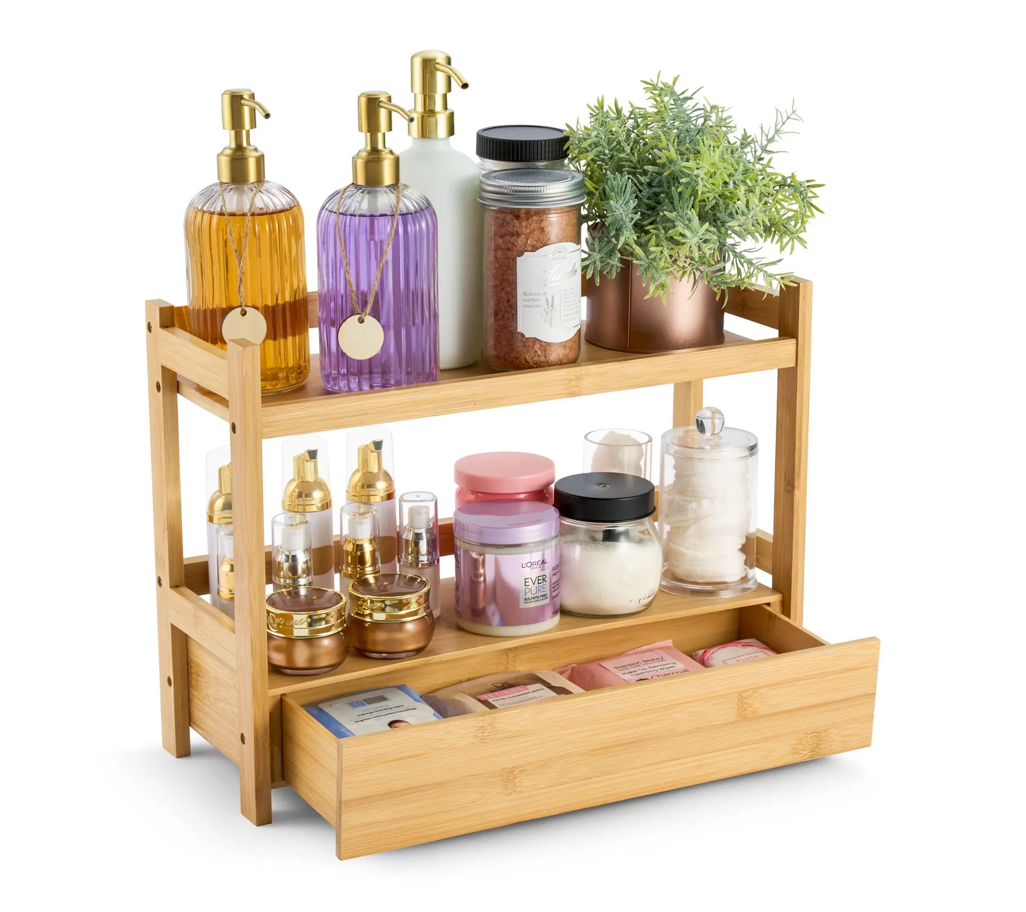 Sorbus Bamboo Kitchen Counter Organizer