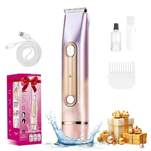 2 in 1 Women Electric Shaver Dual Head Bikini Trimmer for Women IPX7 Waterproof