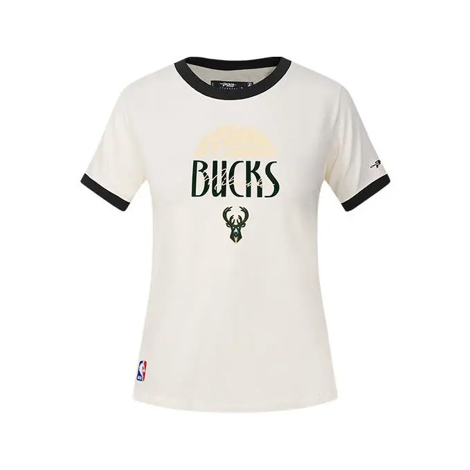 Women's Pro Standard Original Players Milwaukee Bucks Ringer T-Shirt