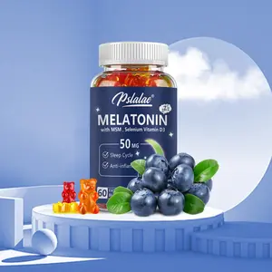 Pslalae - Melatonin Supplement - 5-in-1 - Vitamin D3 Zinc for a Healthy Sleep Cycle Made in the USA Gluten Free
