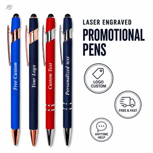 Free Laser Engraving 10-Pack Custom Ballpoint Pen Set, Personalized Office Pens with Name Logo Text, Custom Business Gift Pens for Work, Study, School, Teachers, Employees, Coworkers, Corporate Events & Office Supplies