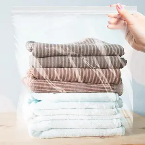 Large Zipper Cloth Storage Bags -5 Gallon Freezer Bags Thick Reclosable Zipper for Storage Clothing & Food Grade Plastic Durable Waterproof 14 Pack Kitchen Organiser