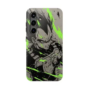 Anime Action Warrior Phone Case Compatible with Galaxy S25 S24 S23 S22 S21