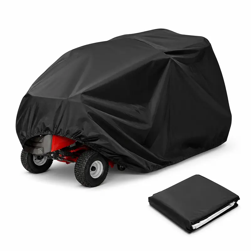 Residential 3-Layer Bonded Fabric Seam-Sealed Protective Cover, 100% Waterproof UV-Sun Protection Wind-Proof Tie-Down Kit, Heavy-Duty All-Weather Shield for Lawn Mowers, Tractors & Garden Furniture, Lawn Mowers & Tractor Cover