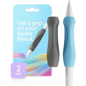 (R) Pencil Grips for  Pencil 1st & 2nd Generation, USB-C & Pro - Set of 2 -  Precision