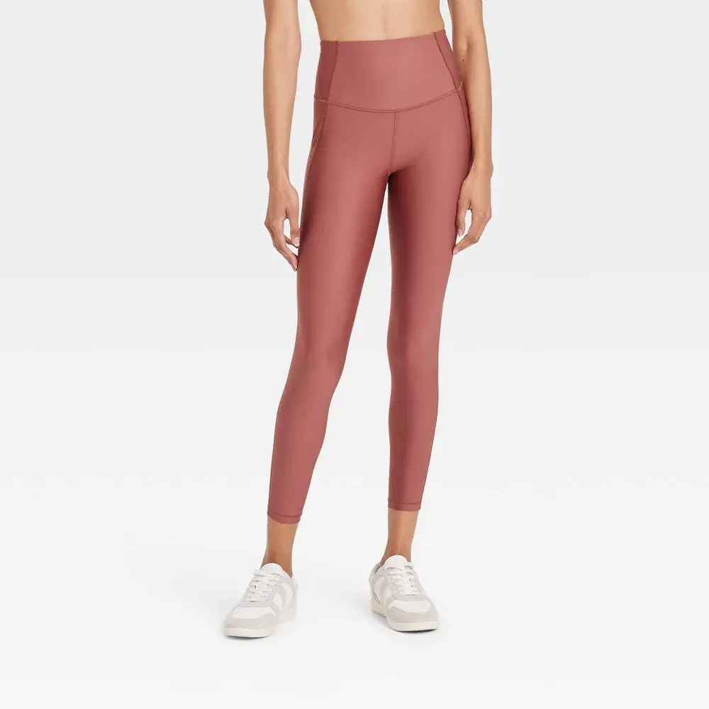 Women's Effortless Support High-Rise Pocketed 7/8 Leggings - All In Motion