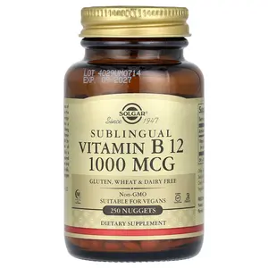 Solgar Sublingual Vitamin B12, 1,000 mcg, 250 Nuggets