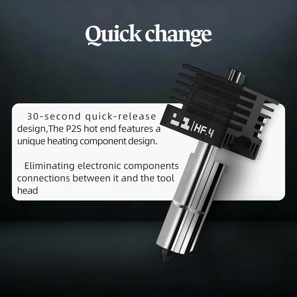 Hotend Nozzle for Bambu Lab P2S H2S H2D Hardened Steel Replacement