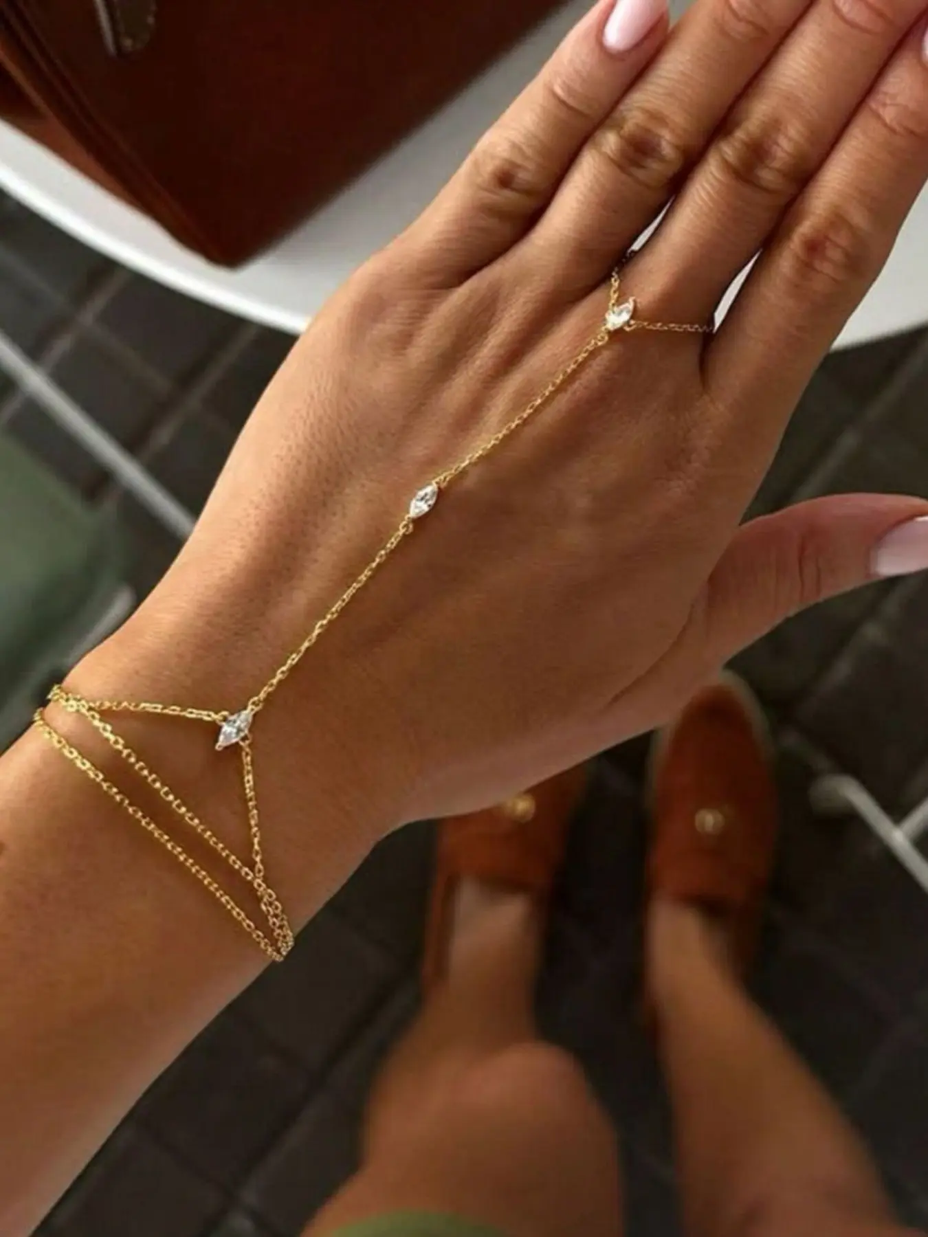 Elegant Sparkling Crystal Multi-Layer Stacked Finger Rings Set, Perfect for Women's Daily Wear, Nightclub Party, Gathering