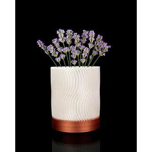 Cylindrix Wall Planter – 3D Printed Geometric Plant Pot