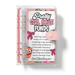Pretty Girl Have Funds Savings Challenge - $4,000 Envelope System for Home Renovation Dream Vacation New Car Down Payment Child Savings Account Extra Secured Funds