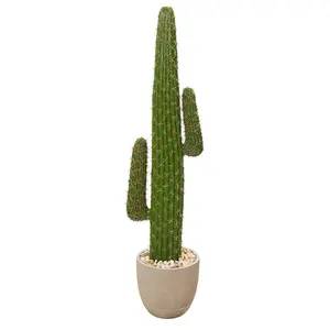 56” Cactus Artificial Plant in Sandstone Planter