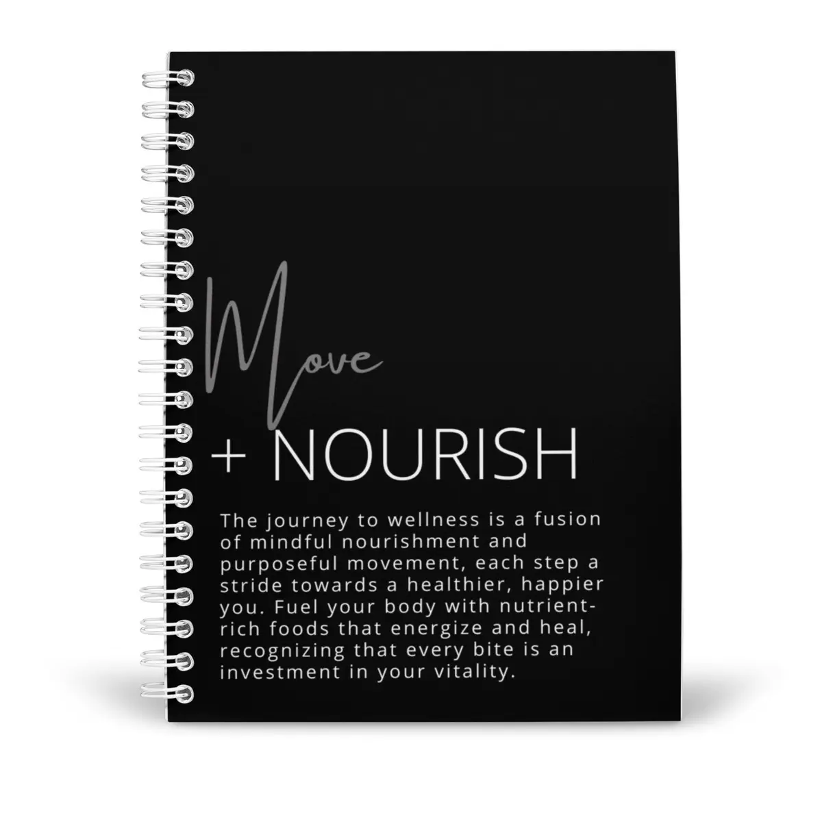 Move + Nourish: 2-in-1 Food Diary and Fitness Tracking Planner Hard Cover