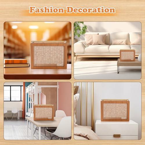 Wooden Money storage jar Money Bank, Countdown Money Saving Box with 10000 Dollars Target, Money storage jar with Money Target and Numbers to Check for Boys Girls (10000 USD)