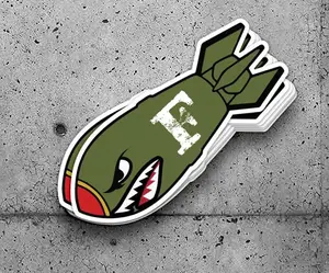 F Bomb Sticker, Hard Hat Stickers, Lineman Sticker, Hard Hat Stickers For Men