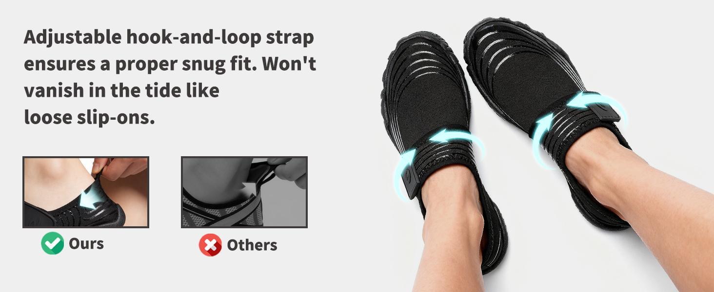 Quick Dry Barefoot Beach & Pool Shoes - Slip-on for Women & Men, Surf, Yoga & Water Sports