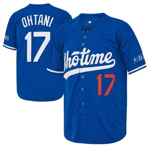 Shohei Ohtani Baseball Jersey New Year Picks Japanese #17 90S  Sewing embroidery Love logo Hip Hop Japan Blue Stitched S~3XL Sports Top Training Shirt Quick Dry MeshPolyester Classic Jersey