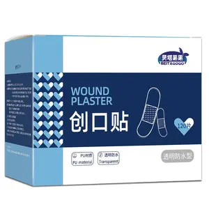 50/120Pcs Waterproof Band-Aid Wound Dressing Medical Transparent Hemostatic Tape for Swimming Bath Wound Care Protect First Aid
