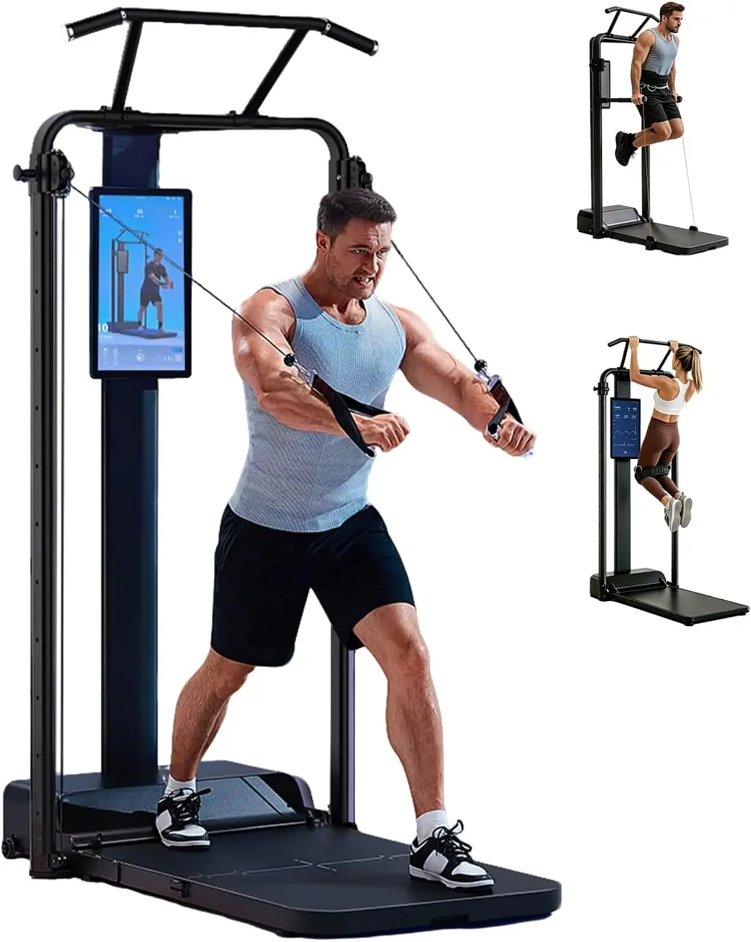Motion Space G1 Smart Home Gym, All in One Smith Machine Digital Gym Equipment Multi-Functional Strength Equipment for Full Body Strength Training