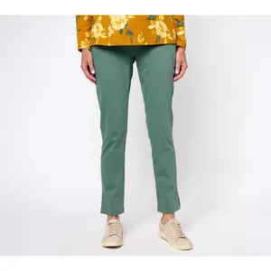 Denim & Co. Signature Knit Easy Flex Twill Regular Slim Straight Pant Denim & Co. Signature Knit Easy Flex Twill Regular Slim Straight Pant