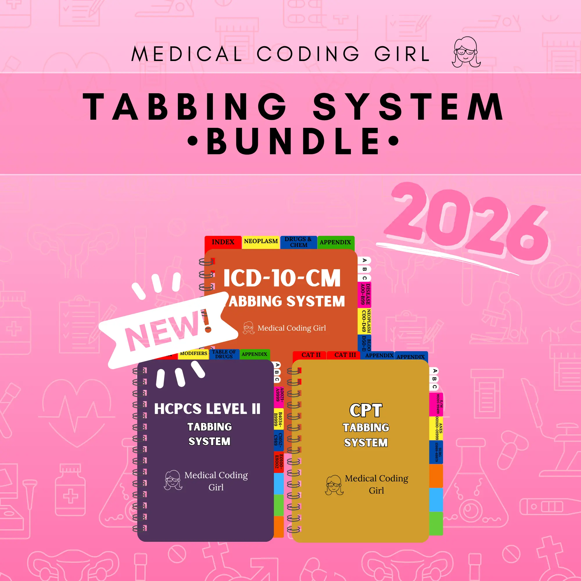 Medical Coding Girl Tabbing System - BUNDLE 2026 - TikTok Shop