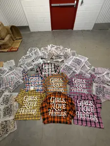 Girls Love Hustlers Cropped Flannels Girls Love Hustlers Cropped Flannels