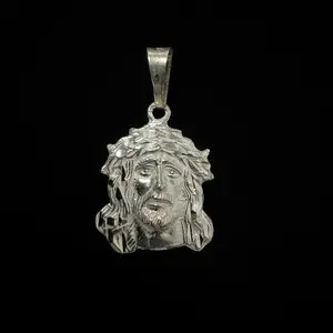 face of Jesus made of 925 silver