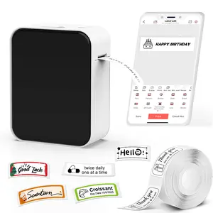 Portable Label Printer with Waterproof Self-Adhesive Labels (12mm X 40mm), Bluetooth-compatible Compatible with iOS & Android